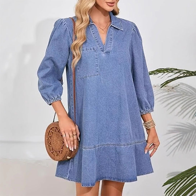 💥Summer Hot Sale 50% OFF - Women's Casual Denim Dress