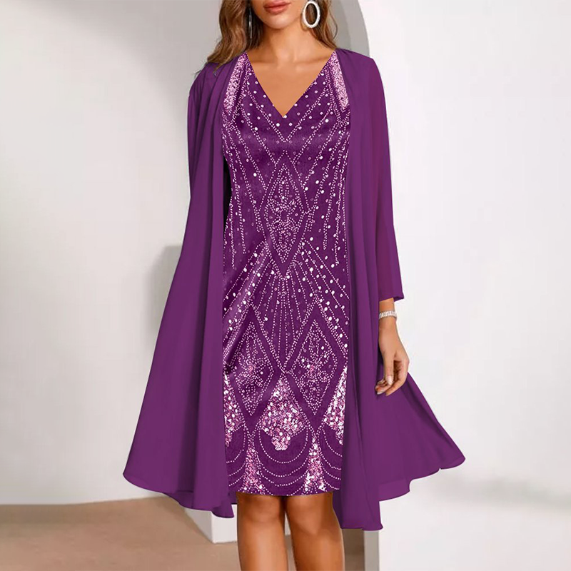 👗✨2025 New Style , 3D digital print chiffon dress!
