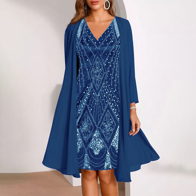 👗✨2025 New Style , 3D digital print chiffon dress!