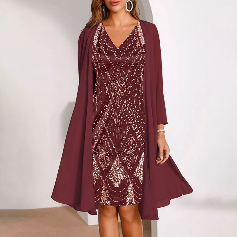 👗✨2025 New Style , 3D digital print chiffon dress!