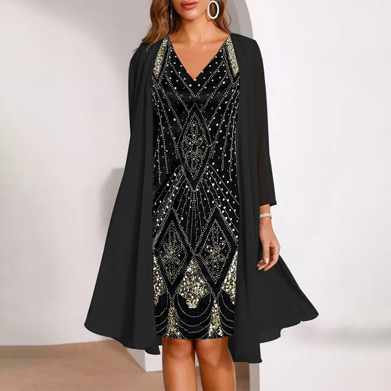 👗✨2025 New Style , 3D digital print chiffon dress!