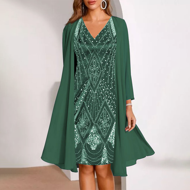👗✨2025 New Style , 3D digital print chiffon dress!