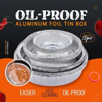 🔥Hot Sale - 60% OFF🔥Oil-Proof Aluminum Foil Tin Box
