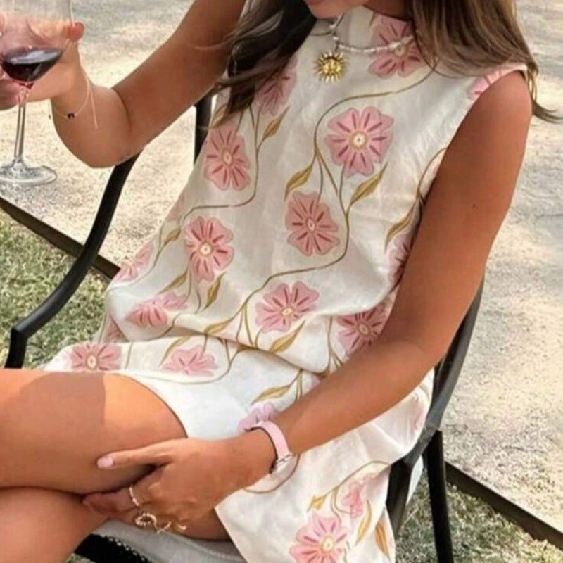 🌸Women's Casual Sleeveless Floral Print Dress