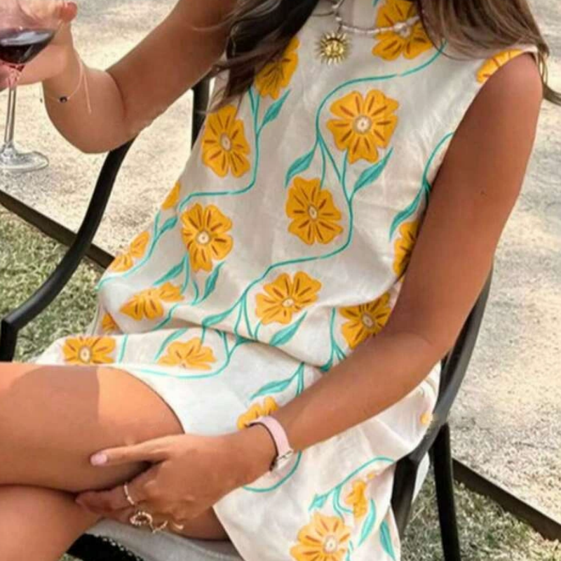 🌸Women's Casual Sleeveless Floral Print Dress