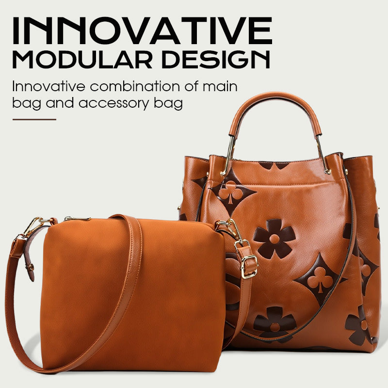 💥Large-Capacity Vintage Embossed Bucket Bag - Hot Sale 50% OFF