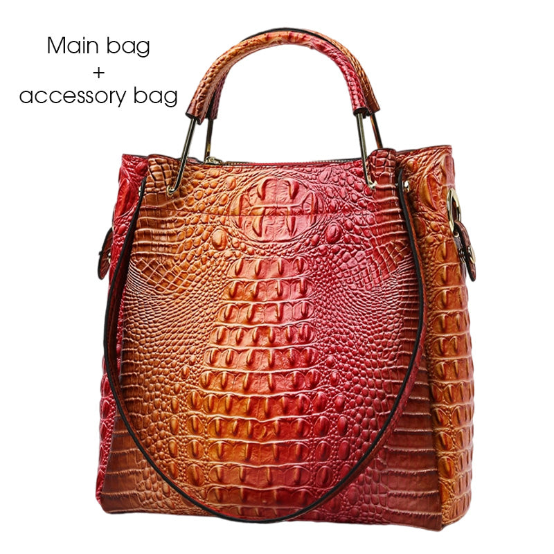 💥Large-Capacity Vintage Embossed Bucket Bag - Hot Sale 50% OFF