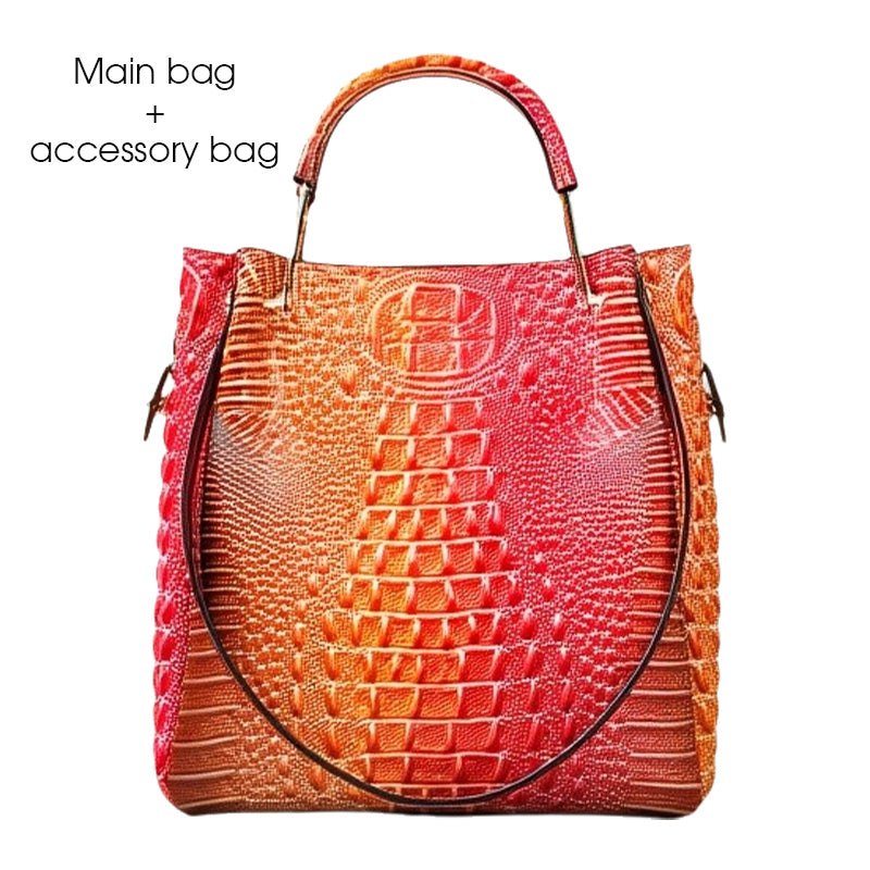 💥Large-Capacity Vintage Embossed Bucket Bag - Hot Sale 50% OFF