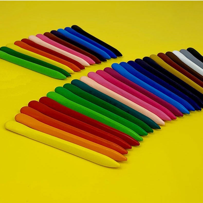🌈36-color triangular crayons - non-toxic, washable colored oil pastel painting set🎨