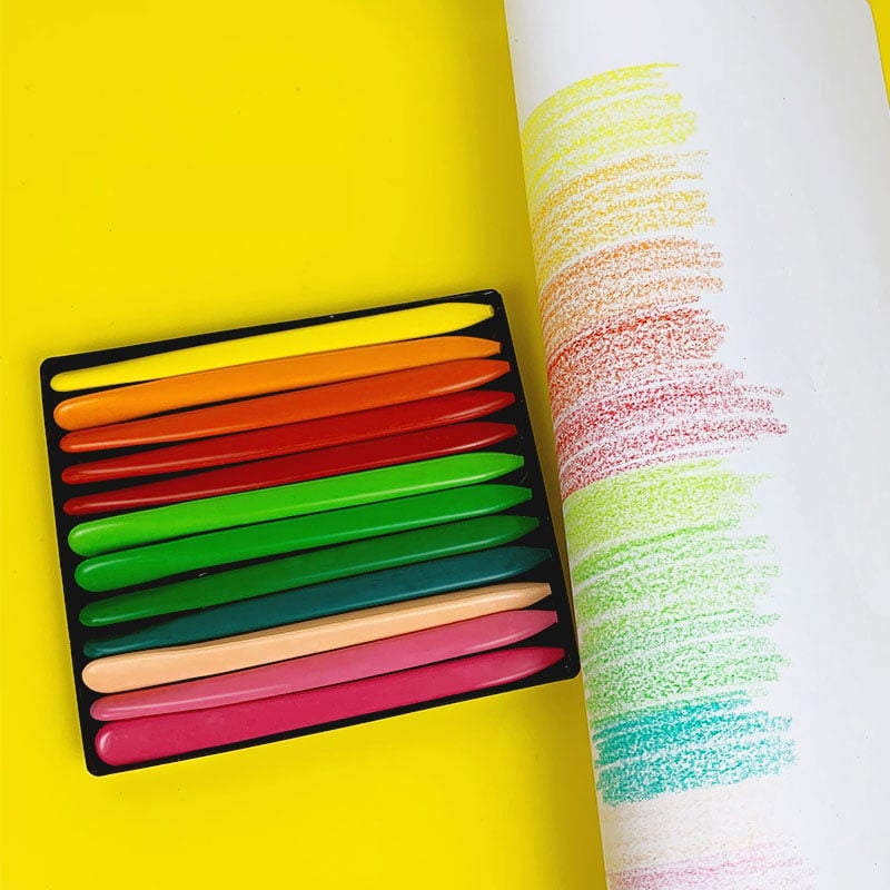 🌈36-color triangular crayons - non-toxic, washable colored oil pastel painting set🎨
