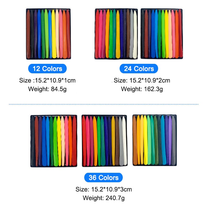 🌈36-color triangular crayons - non-toxic, washable colored oil pastel painting set🎨