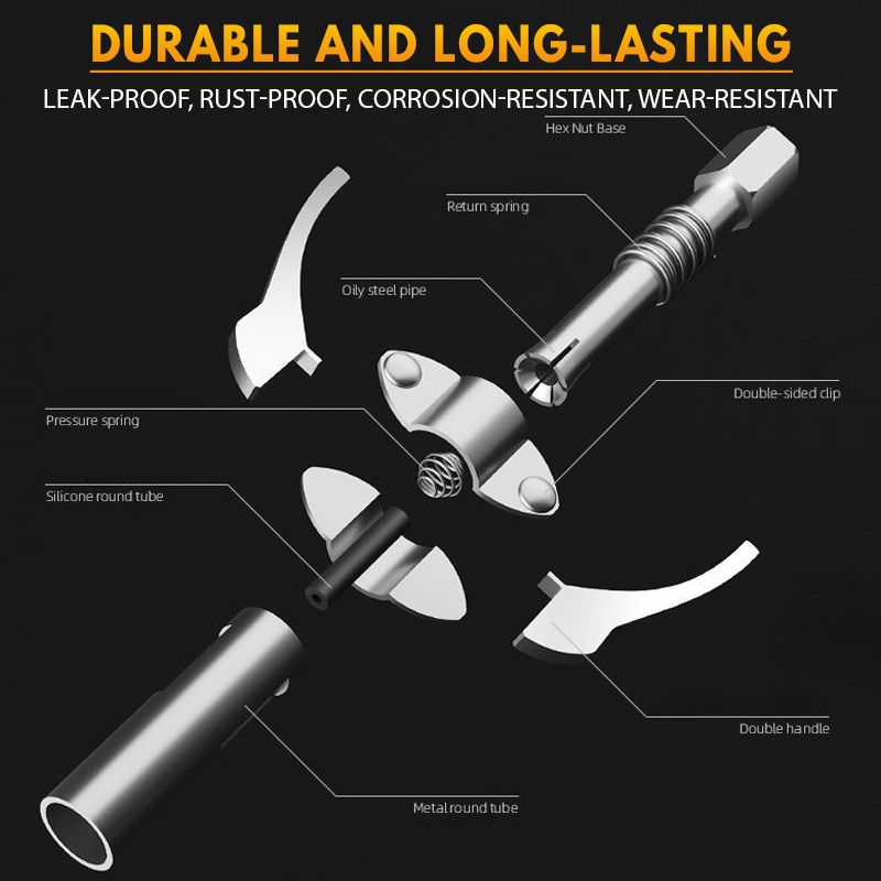 🔩 BUY 2 GET 1 FREE!High Pressure Dual Handle Grease Gun Coupler