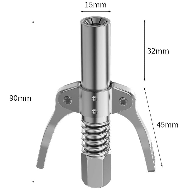 🔩 BUY 2 GET 1 FREE!High Pressure Dual Handle Grease Gun Coupler