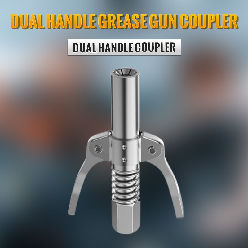 🔩 BUY 2 GET 1 FREE!High Pressure Dual Handle Grease Gun Coupler