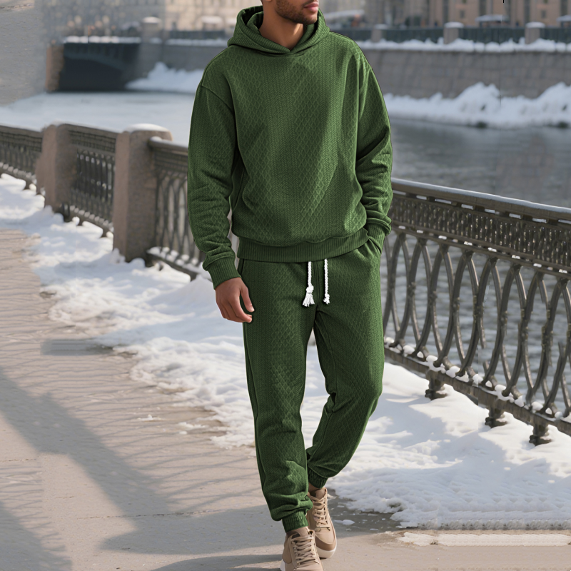 🌟Men's Casual Hooded Sweatsuit 2-Piece Set