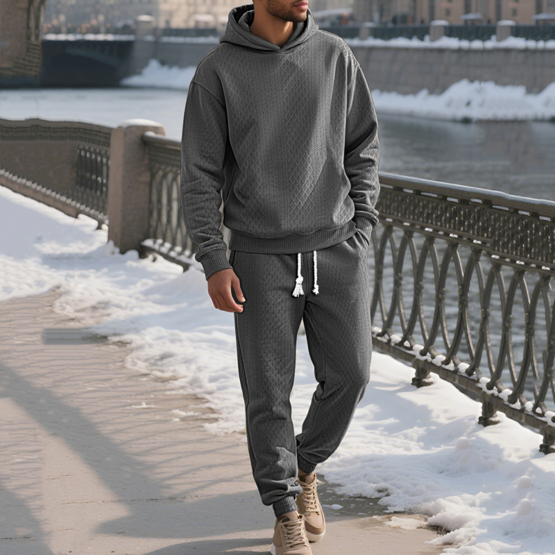 🌟Men's Casual Hooded Sweatsuit 2-Piece Set
