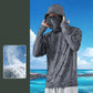 Men's Breathable UV Protection Hoodie with Face Mask
