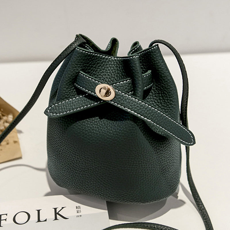 🔥Women's Casual Cinch-Top Bucket Bag