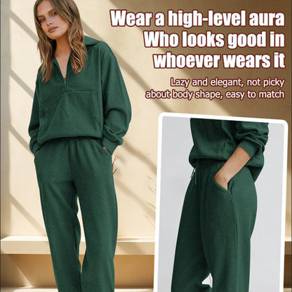 🔥Long Sleeve Half Zip Sweatsuits Set - Last Day 50% OFF🎁
