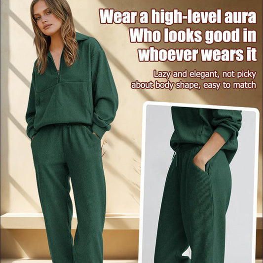 🔥Long Sleeve Half Zip Sweatsuits Set - Last Day 50% OFF🎁