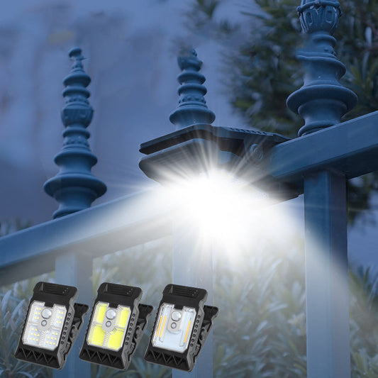 💡Outdoor Solar Clip Light with Motion Sensor - Buy 3 Get 1 Free⏰