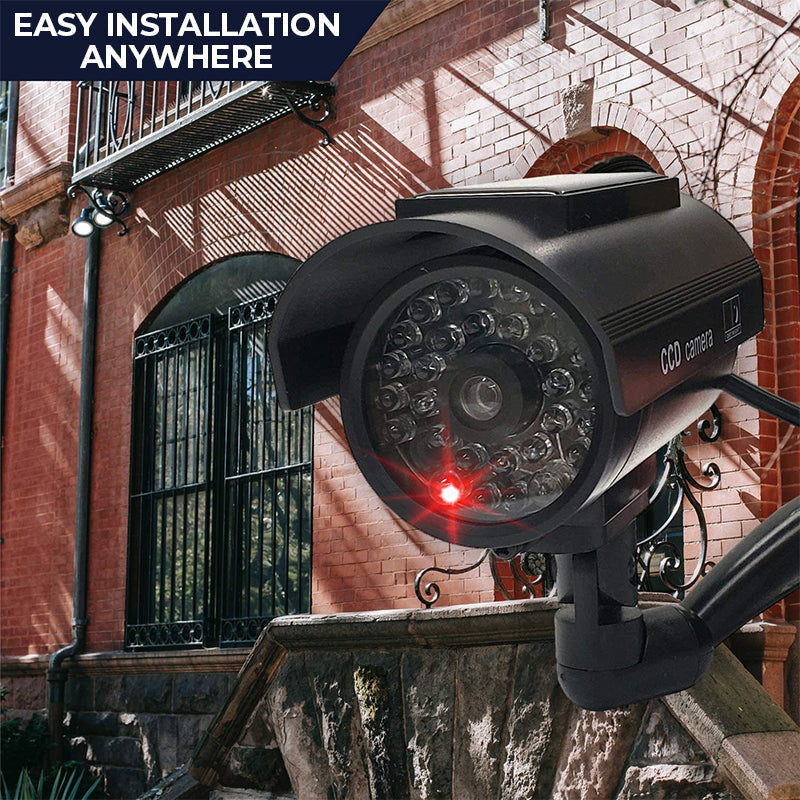 🏆 Solar-Powered Dummy Security Camera – 360° Deterrent, 0% Electricity Costs!🌞📹