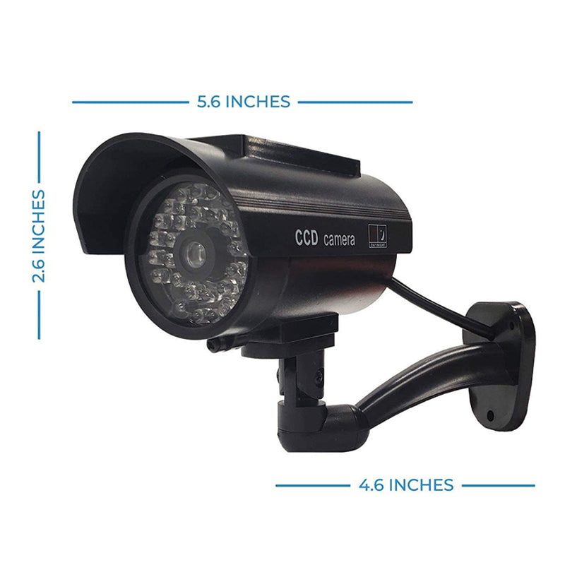 🏆 Solar-Powered Dummy Security Camera – 360° Deterrent, 0% Electricity Costs!🌞📹