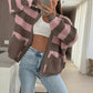 ⏳OFF-Season Sales 40% OFF⏰Women's Stylish Striped Open Front Sweater
