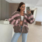 ⏳OFF-Season Sales 40% OFF⏰Women's Stylish Striped Open Front Sweater