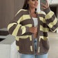 ⏳OFF-Season Sales 40% OFF⏰Women's Stylish Striped Open Front Sweater