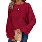 🍁Early Autumn Sale 50% OFF🍂Women's Ribbed Loose-Fit Pullover Tops