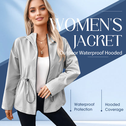 Women's Outdoor Waterproof Hooded Jacket