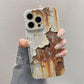 🔥Unique 3D Pattern With Rust Spots | Realistic Dirty Hard Case For iPhone