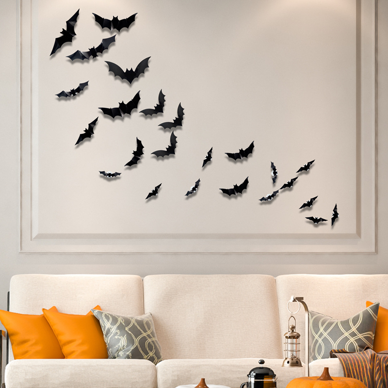 🦇 Halloween Decoration: 3D LED Bat-Shaped Wall Light