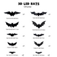 🎃Halloween pre-sale🦇Halloween 3D Bat LED Wall Light Decor