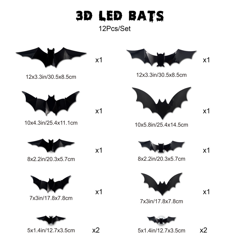 🎃Halloween pre-sale🦇Halloween 3D Bat LED Wall Light Decor