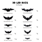 🎃Halloween pre-sale🦇Halloween 3D Bat LED Wall Light Decor