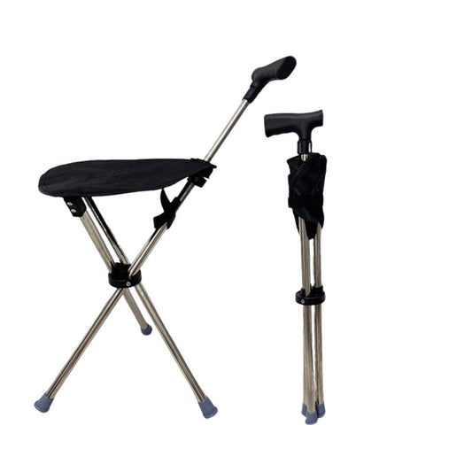 3-in-1 Foldable Cane With Chair