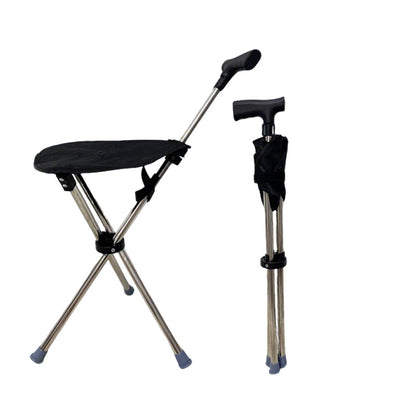 3-in-1 Foldable Cane With Chair