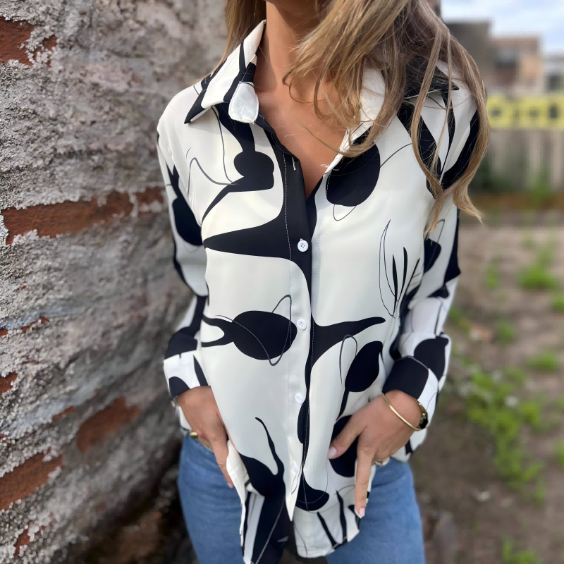 ⏳Limited-Time Special Offer⏰Women's Artistic Print Loose Shirt