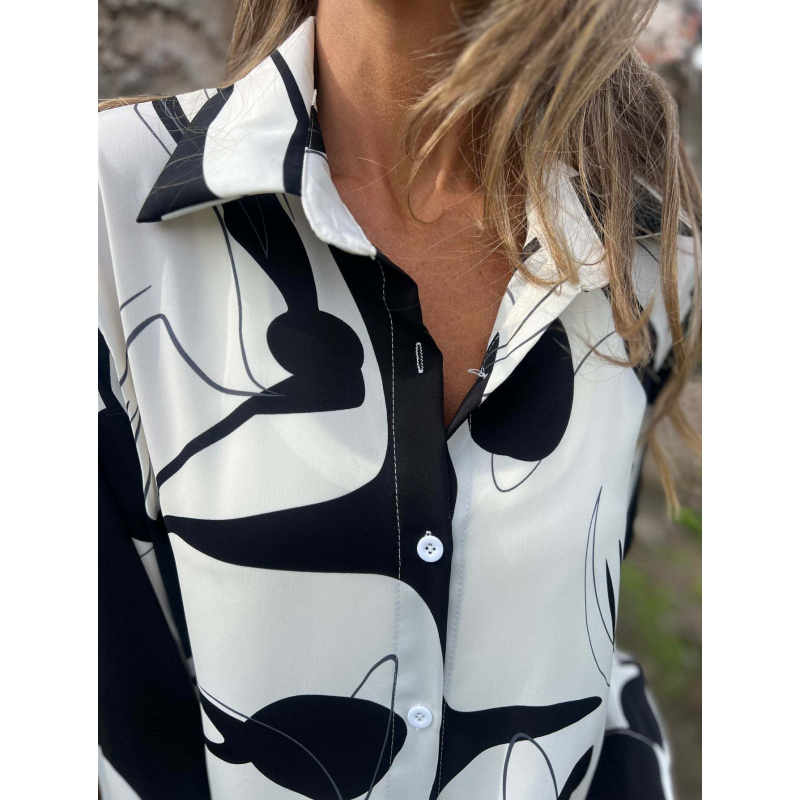 ⏳Limited-Time Special Offer⏰Women's Artistic Print Loose Shirt