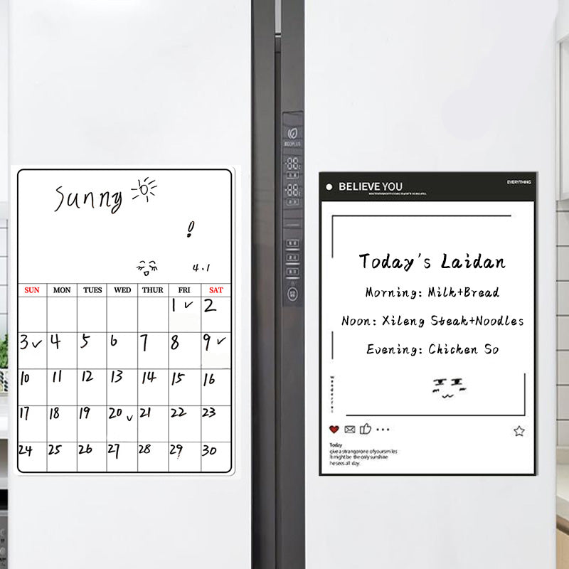 Magnetic Dry Erase Whiteboard for Refrigerator