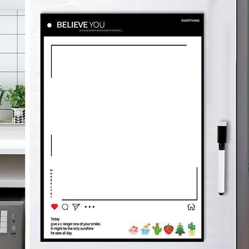 Magnetic Dry Erase Whiteboard for Refrigerator