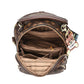 Fashion Diamond-Pattern Print Mini Backpack