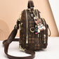 Fashion Diamond-Pattern Print Mini Backpack