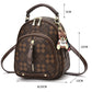 Fashion Diamond-Pattern Print Mini Backpack