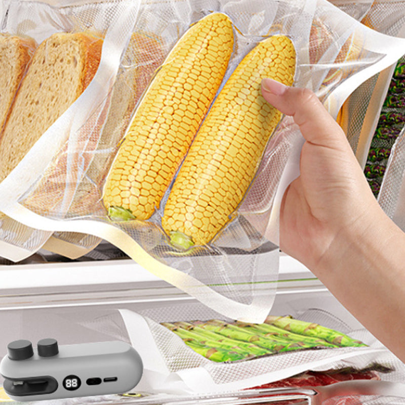 🎉 50% Off Now ✨ Mini 2-in-1 Rechargeable Magnetic Snack Sealer — Seals & Opens Bags in Seconds 🏡
