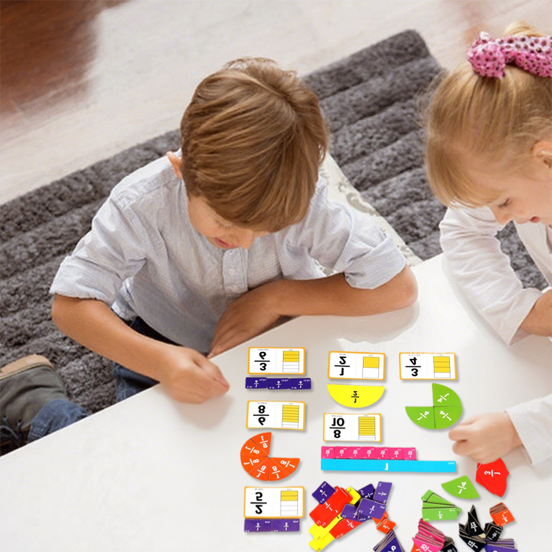 Repeated Writing Teaching Aids Set for Fraction Learning