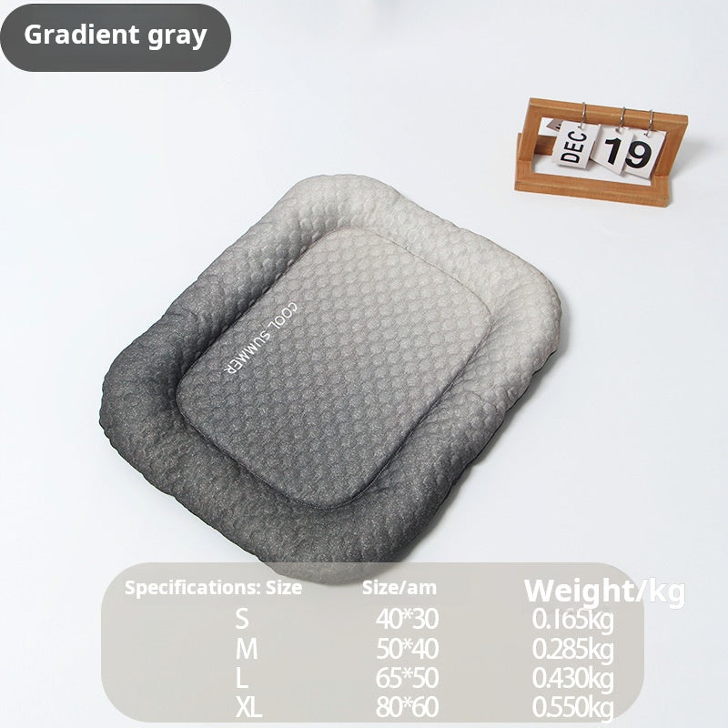 Pet Cooling Pad Mat for Dogs and Cats - Ice Silk Summer Cool Bed Blanket in Gradient Colours, Breathable Soft Sleeping Cushion for Indoor Floors Sofas and Car Travel Washable Multiple Sizes Available