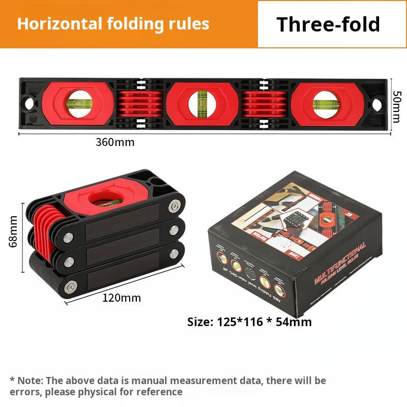 📐【Folding Protractor and Level】— Just pull and fold to measure angles and check levelness! 🔧✨